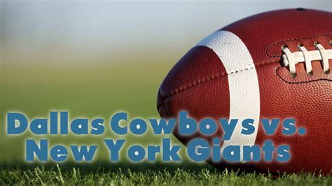 How to watch Dallas Cowboys vs. New York Giants in Sunday Night ...