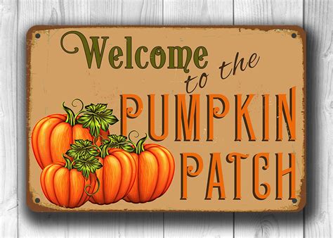 PUMPKIN PATCH SIGN Pumpkin Patch Signs Vintage style Pumpkin