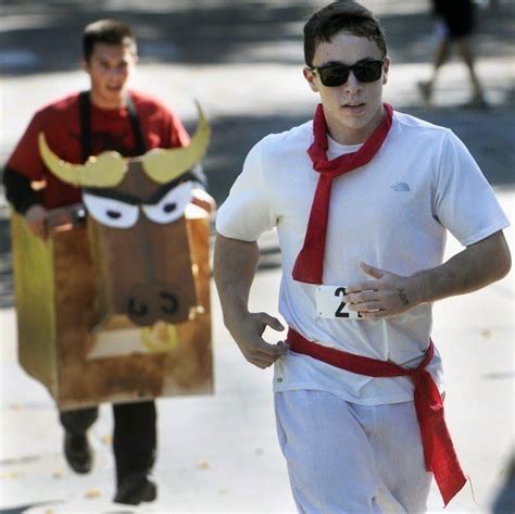 Running of the Bulls Runners | Halloween running costumes, Running costumes, Running of the bulls