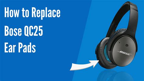 How to Replace Bose QuietComfort 25 Headphones Ear Pads/Cushions | Geekria - YouTube