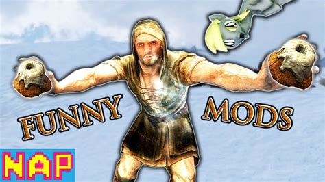 5 FUNNY SKYRIM MODS! - YouTube