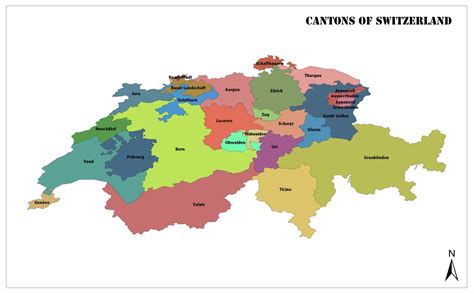 Cantons of Switzerland | Mappr