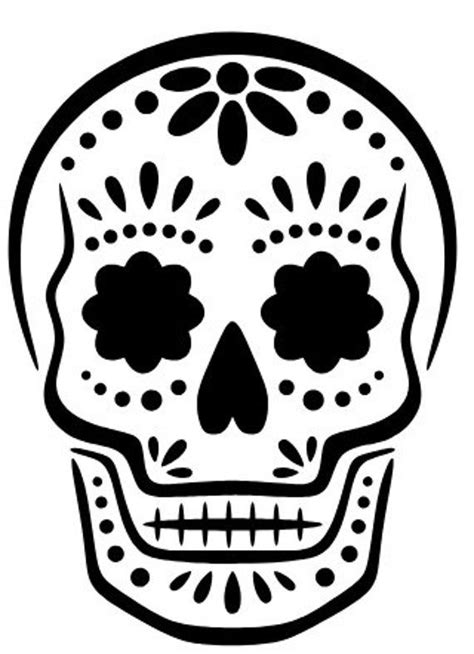 Sugar skull svg file, digital download of a sugar skull svg file, dios ...