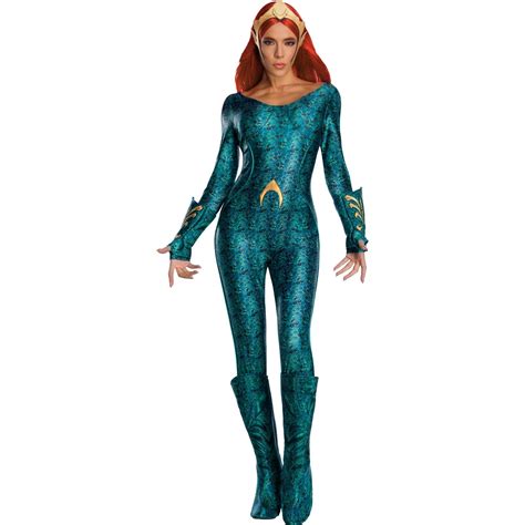 Halloween Aquaman Movie Mera Deluxe Adult Costume - Walmart.com