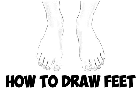 How to Draw Feet / the Human Foot with Easy Step by Step Drawing Tutorial for Beginners - How to ...