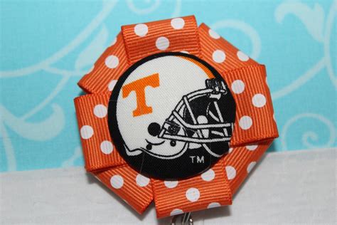 Fabric Tennessee Vols Football Helmet with Orange White Polka