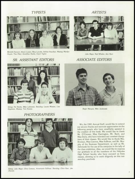 Explore 1981 Holyoke High School Yearbook, Holyoke MA - Classmates