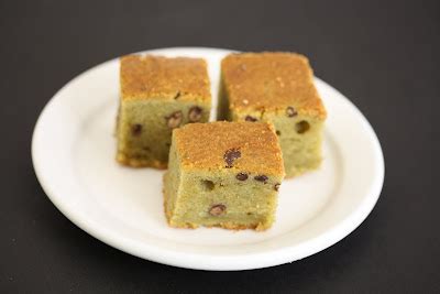 Green Tea Mochi Cake with Red Beans - Kirbie's Cravings