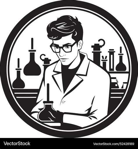 Laboratory technician skills in art artistry Vector Image