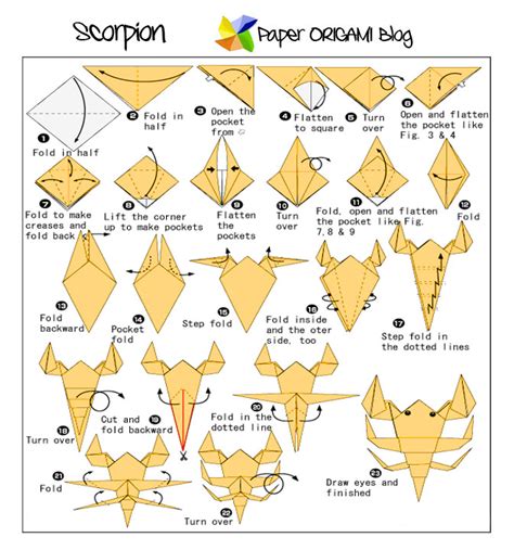 Origami Scorpion Origami Diagrams Paper Crafts Origami Origami | Images ...