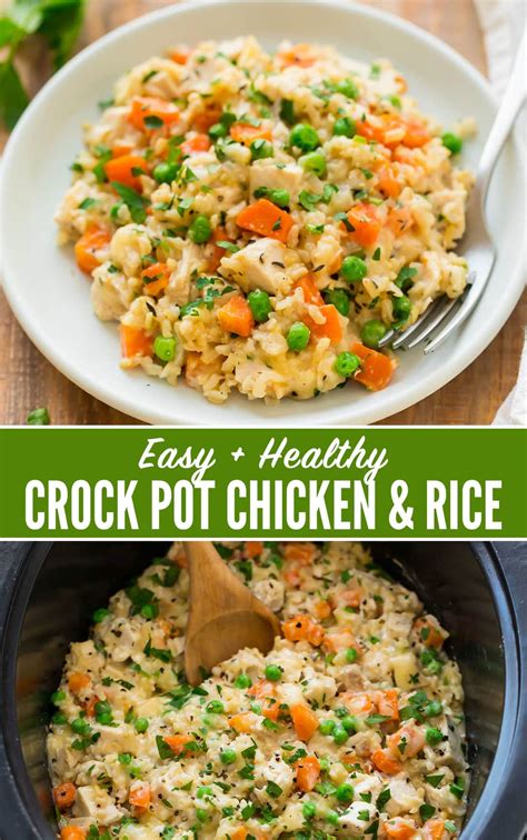 Crockpot Chicken and Rice Recipe – WellPlated.com