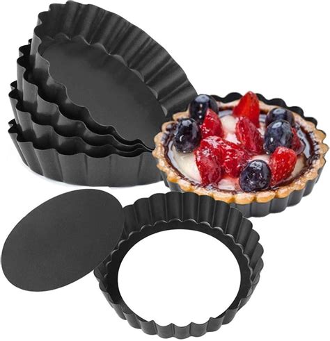 Amazon.com: HMIN Mini Tart Pans, Nonstick 4 Inch Mini Quiche Pan ...