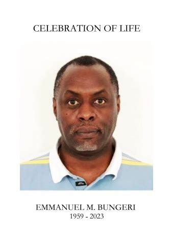 Emmanuel Mwunvaneza Bungeri Funeral Prog F1
