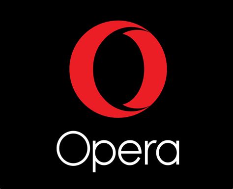 Opera Browser Brand Logo Symbol With Name Design Software Vector ...