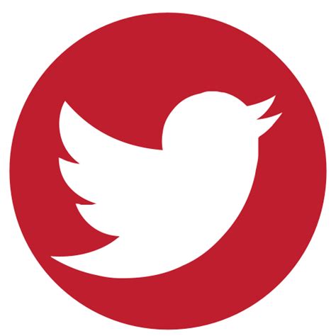 Red Twitter Logo - LogoDix