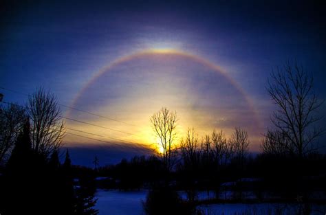 22 Degree Halo and Upper Tangent Arc Photograph by TJ Larson - Pixels