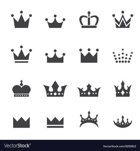 Crown icon Royalty Free Vector Image - VectorStock