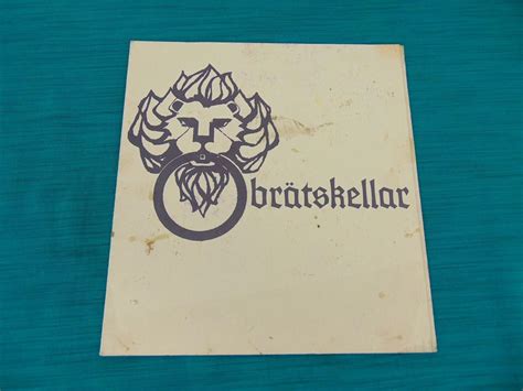 Vintage BRATSKELLAR MENU Restaurant Westwood Village CA 1960s | #1855265914