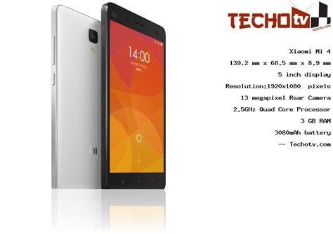 Xiaomi Mi 4 phone Full Specifications, Price in India, Reviews