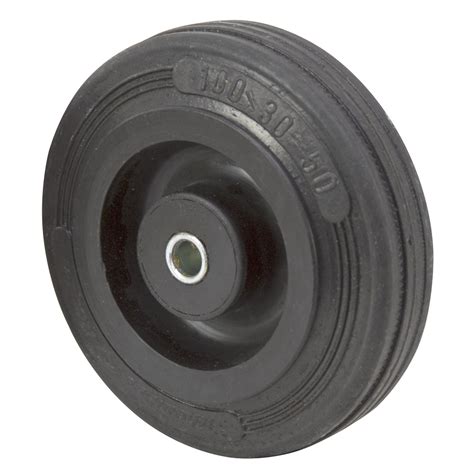 4" x 1" Rhombus Solid Rubber Wheel 07R100C | Caster & Miscellaneous ...