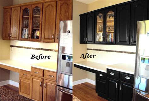 Restaining Oak Kitchen Cabinets Before And After | www.resnooze.com