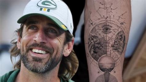 How many tattoos does Aaron Rodgers have?