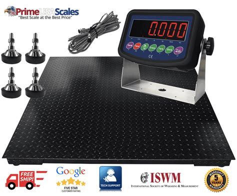 5 Year Warranty 5000 lb x 1lb 40"x40" Floor Scale Pallet Scale with Indicator - Walmart.com