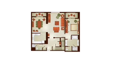 Disney Grand Californian 2 Bedroom Suite Floor Plan | Floor Roma