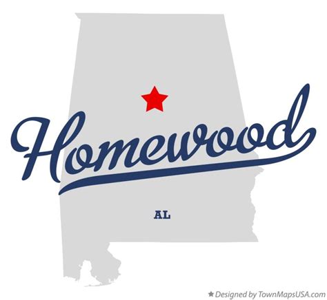 Map of Homewood, AL, Alabama