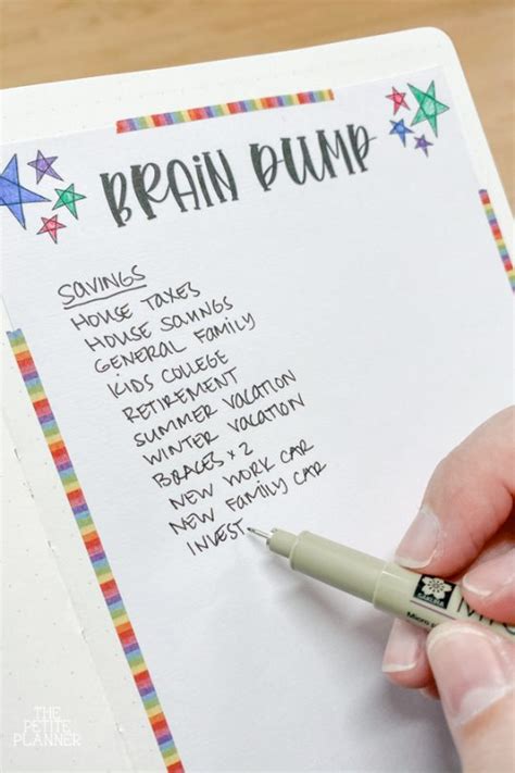 How to Do a Brain Dump & Why You Should ⋆ The Petite Planner