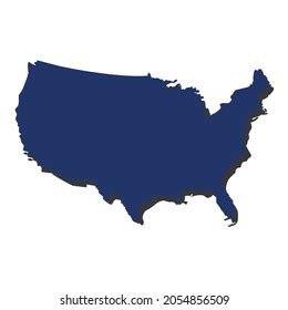 Vector Illustration United States America Map Stock Vector (Royalty ...