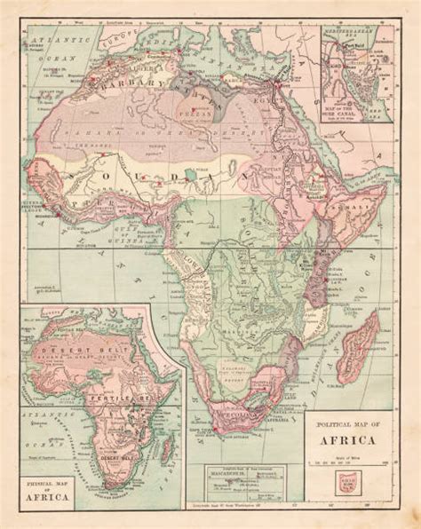 Antique Map Of Africa Illustrations, Royalty-Free Vector Graphics ...