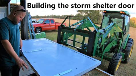 #212 Building the tornado/hurricane shelter bunker door! DIY storm ...