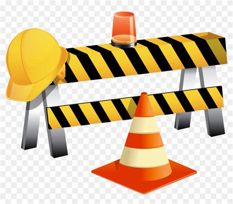 Clip Art Vector Flagger Working On Road Construction - Road Construction Clip Art, HD Png ...