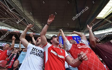 Rotherham United Fans Celebrate Winning Goal Editorial Stock Photo ...