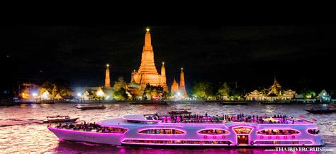 Bangkok dinner cruise on the Chao phraya river boat trip tours