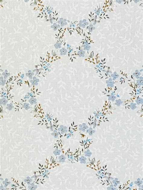 Vintage Wallpapers - Online Shop | Vintage Flower Wallpaper Blue