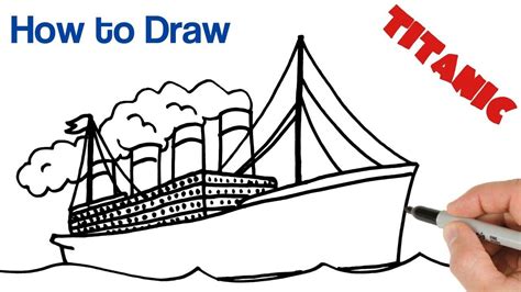 How To Draw The Titanic Titanic Drawing Easy Drawings Titanic | Images and Photos finder