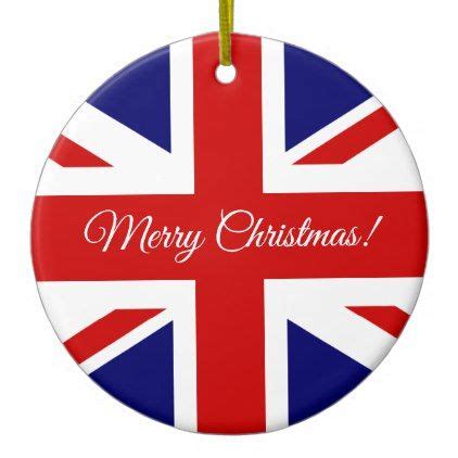 British Union Jack flag Christmas tree ornament | Zazzle.com ...