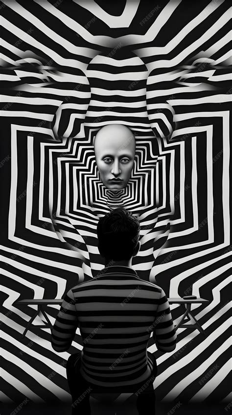 Premium AI Image | Enigmatic surrealistic optical illusion Psychedelic ...