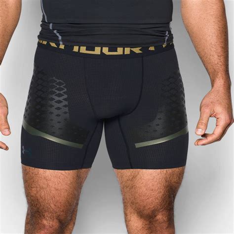 Under Armour HeatGear Zonal Mens Black Compression Running Shorts Pants Bottoms | eBay