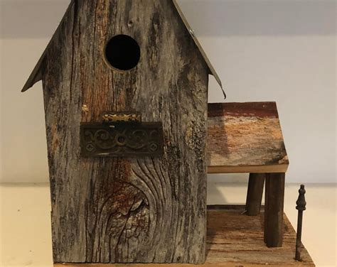 Reclaimed Barn Wood Birdhouse - Etsy