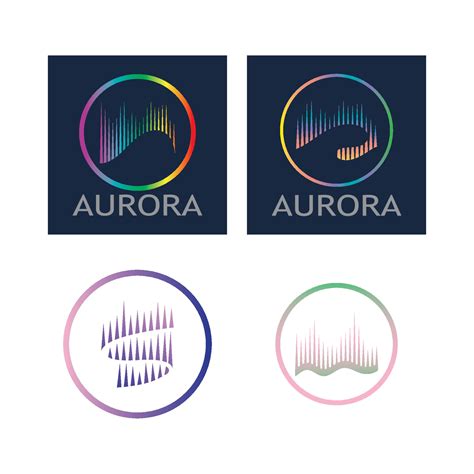 aurora logo design icon illustration vector template 10812955 Vector Art at Vecteezy