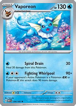 Vaporeon | 151 | TCG Card Database | Pokemon.com