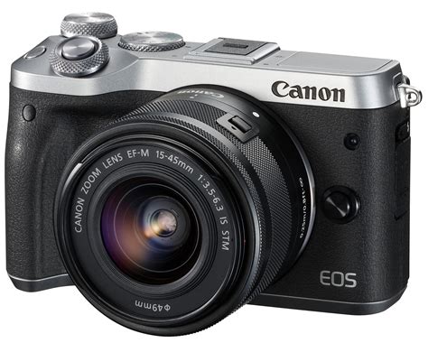 Canon EOS M6 Mirrorless Digital Camera - Silver with 15-45mm Lens 7109155894557 | eBay