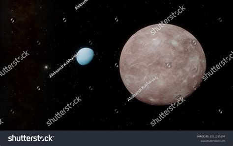 Uranus Moon Titania Titania Moon 3d Stock Illustration 2231335397 | Shutterstock