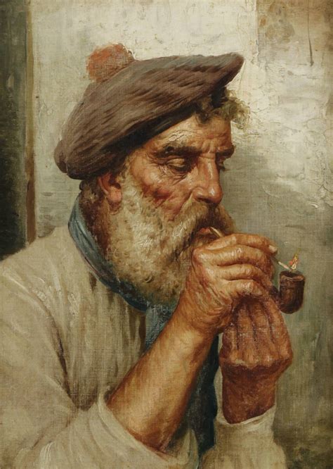 19thc. Italian School - Man Smoking a Pipe | Collection | WOLFS Fine ...