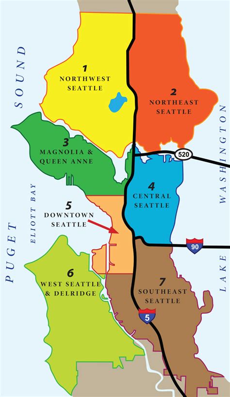 Map Of Seattle Neighborhoods - Map Of Zip Codes