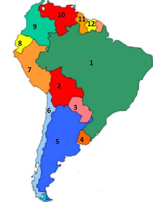 South America Blank Map Quiz