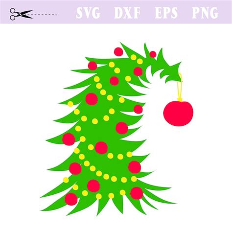 Grinch Christmas Tree Svg PRINTABLE INSTANT DOWNLOAD Unique - Etsy